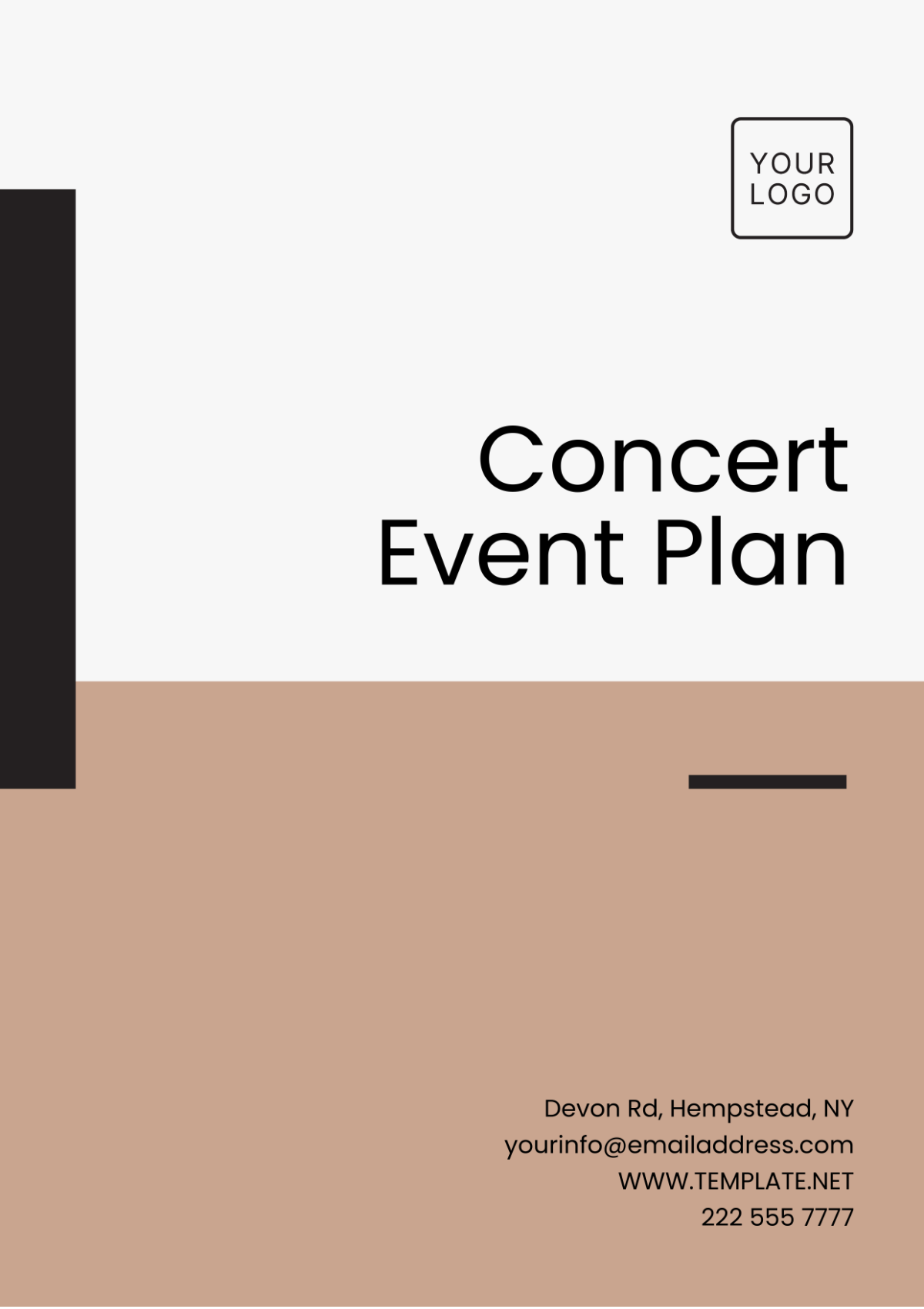 Concert Event Plan Template - Edit Online & Download