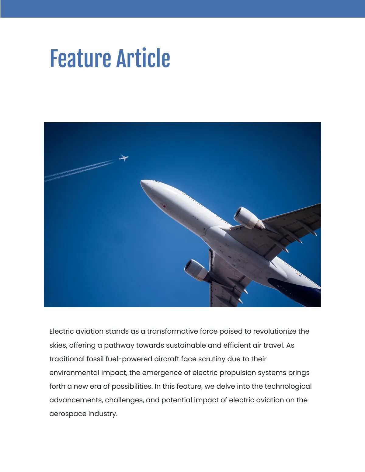 Free Simple Magazine Template to Edit Online