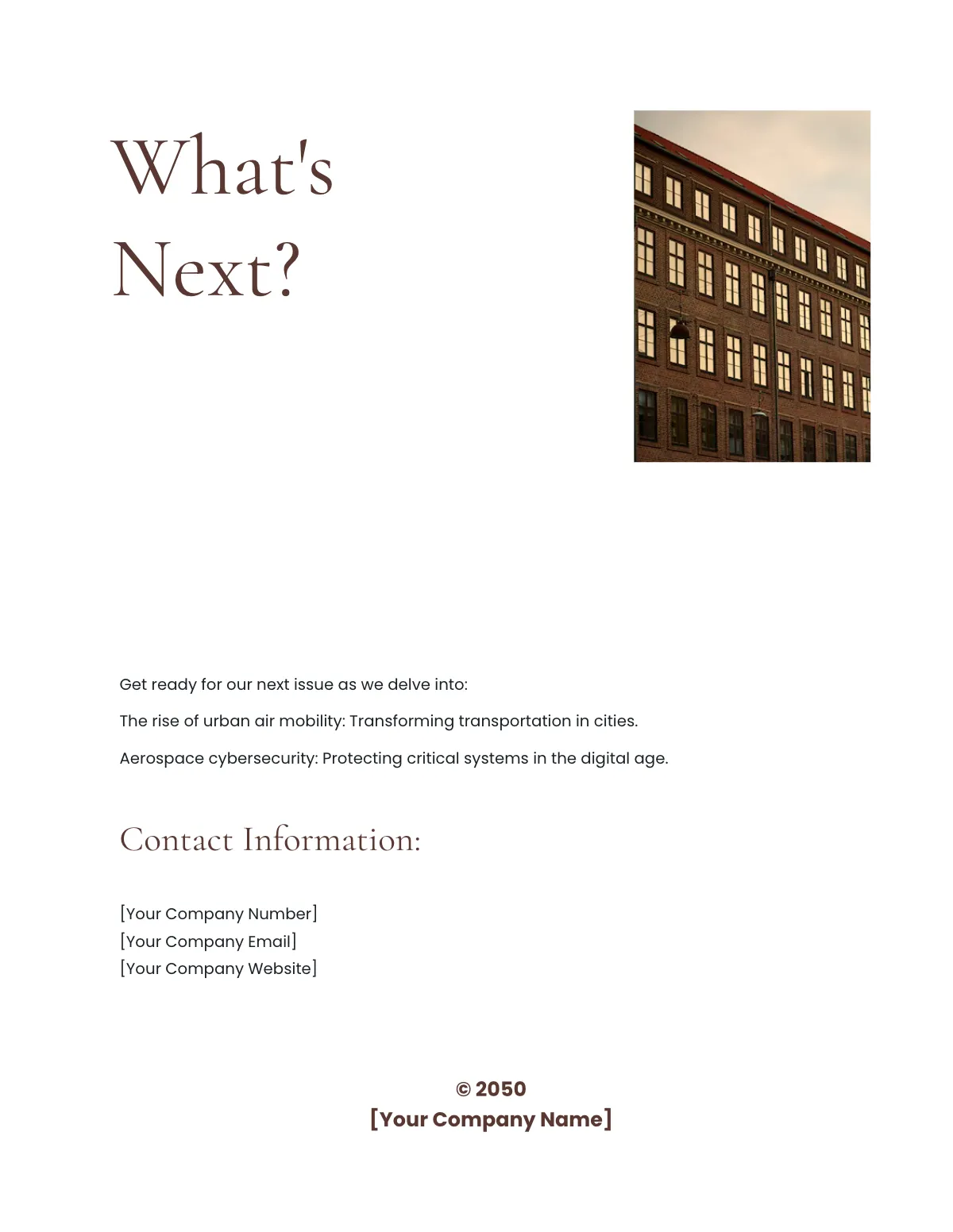 Free Business Magazine Template to Edit Online