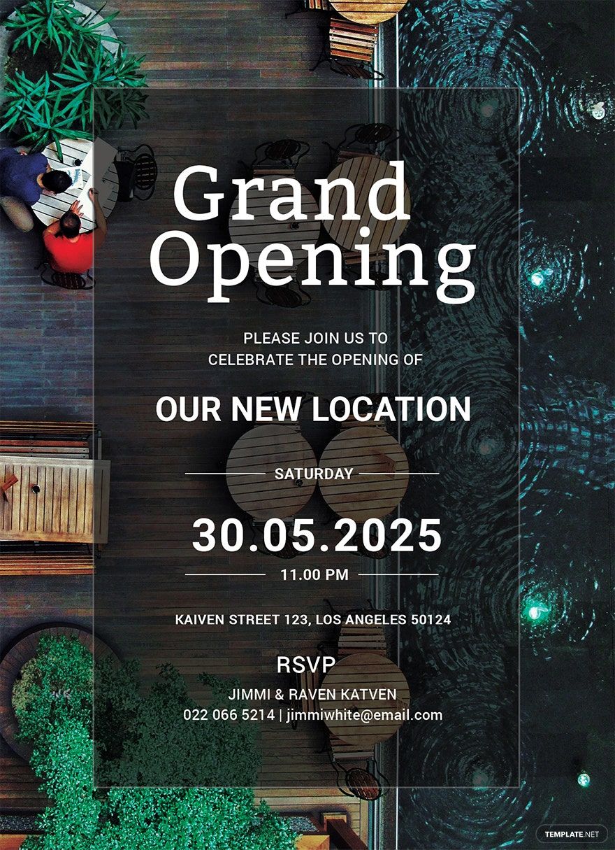 Restaurant Grand Opening Invitation Template