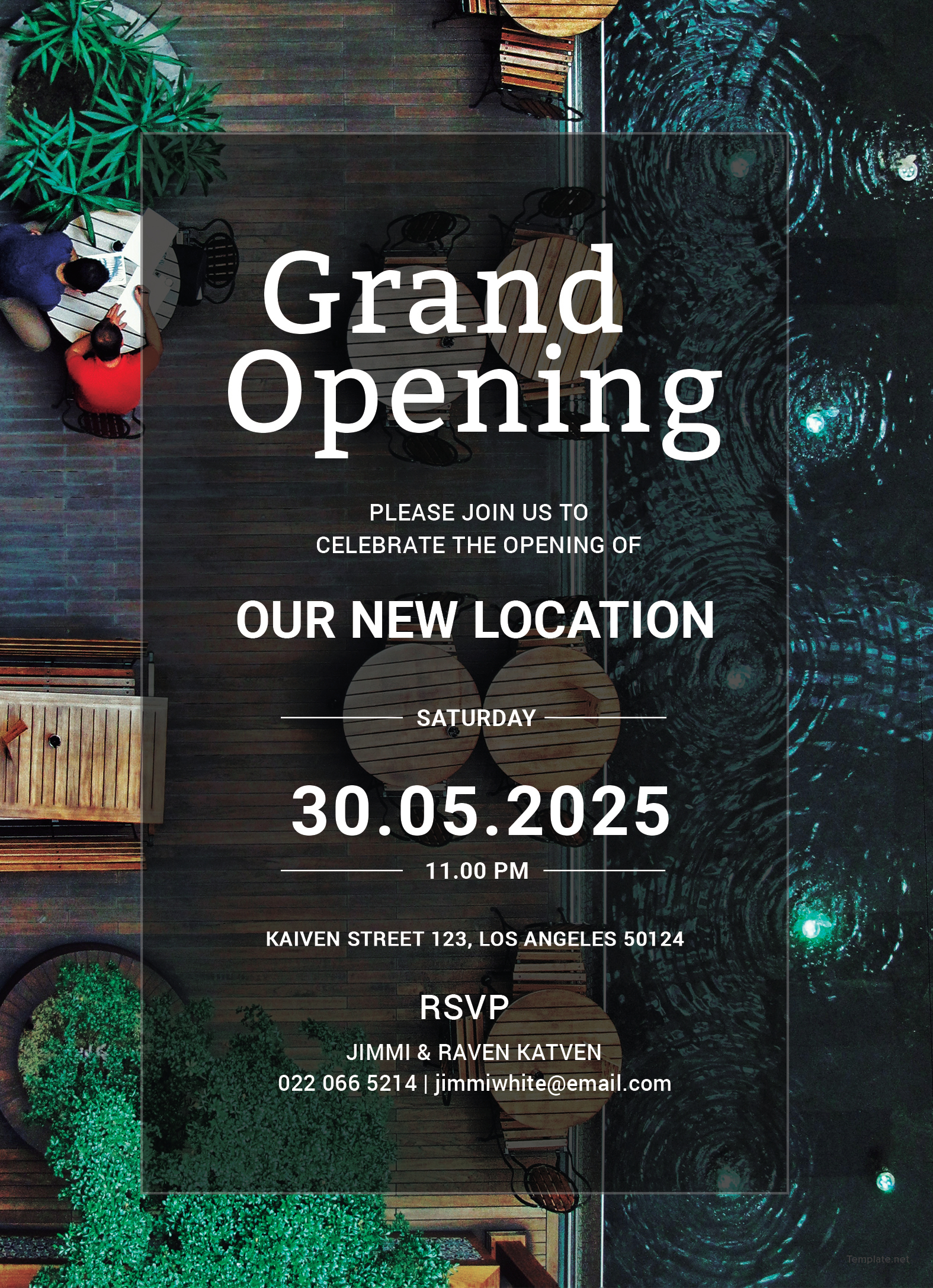 restaurant grand opening invitation template