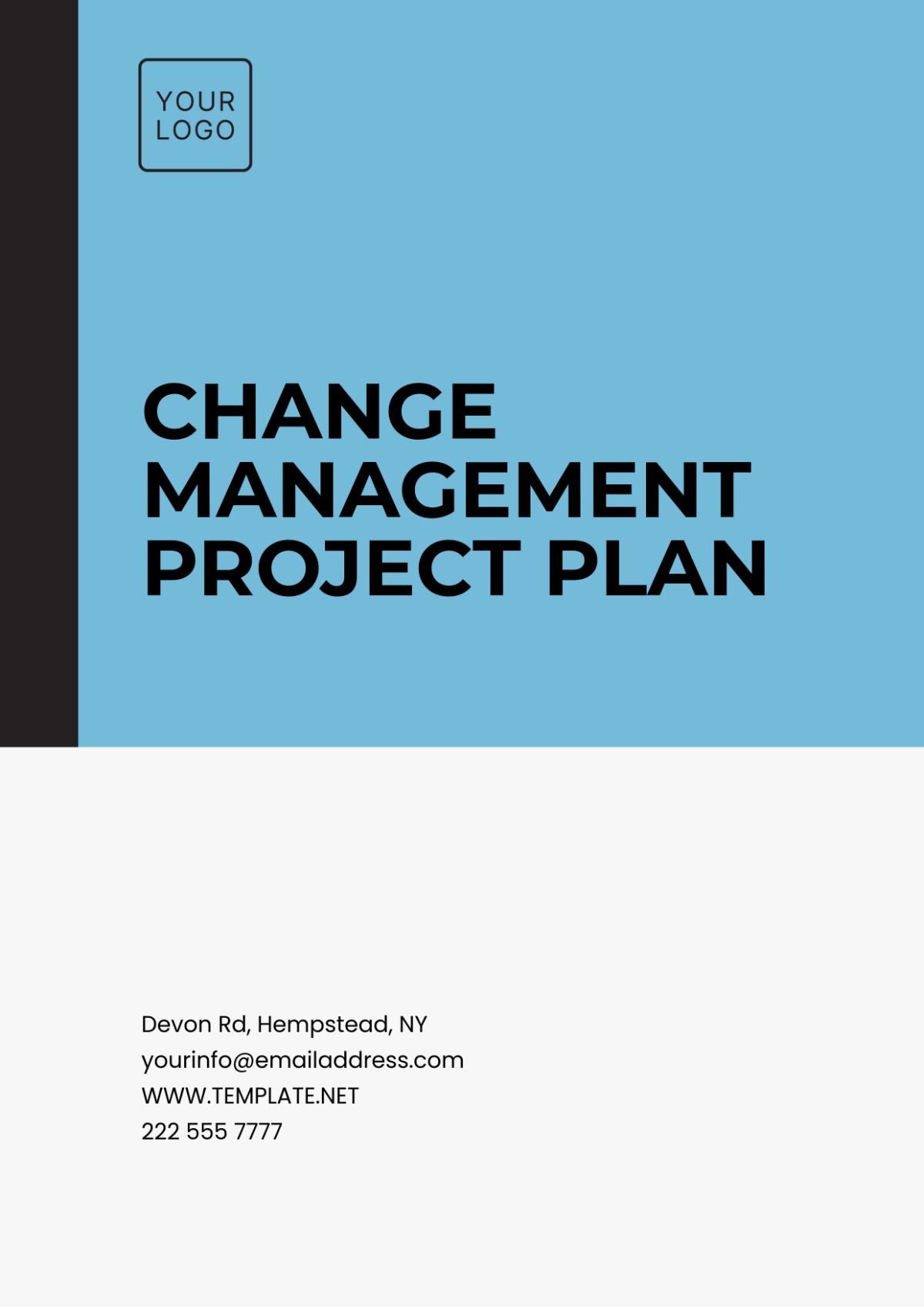 Change Management Project Plan Template - Edit Online & Download