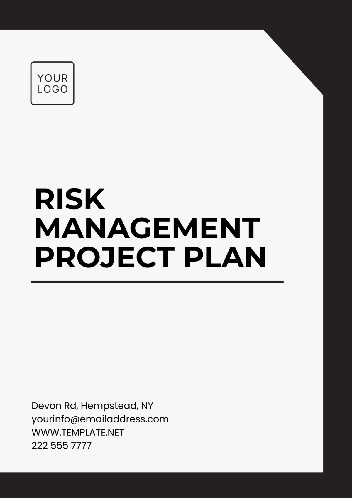 Risk Management Project Plan Template - Edit Online & Download