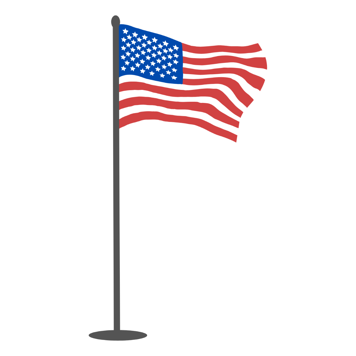 American Flag Clipart - Edit Online | Template.net