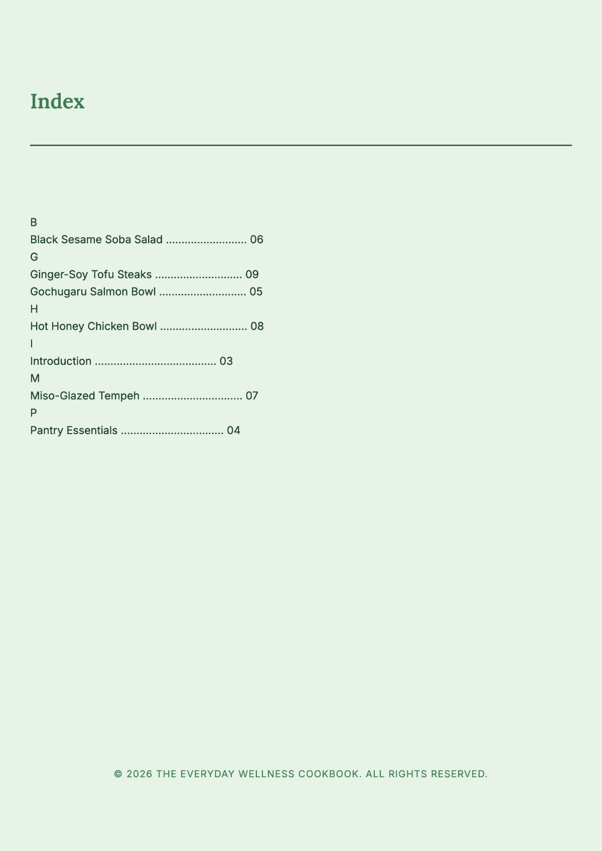 Free Healthy Cookbook Template to Edit Online