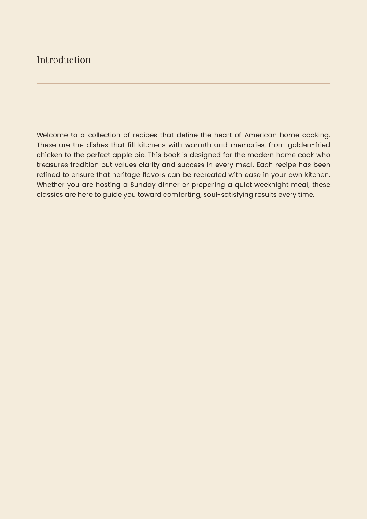Free Traditional Cookbook Template to Edit Online
