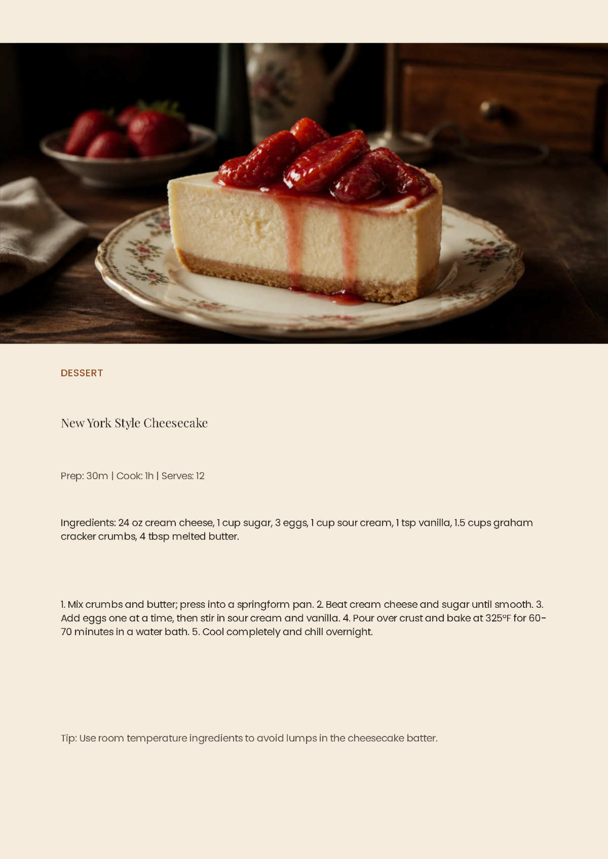 Free Traditional Cookbook Template to Edit Online