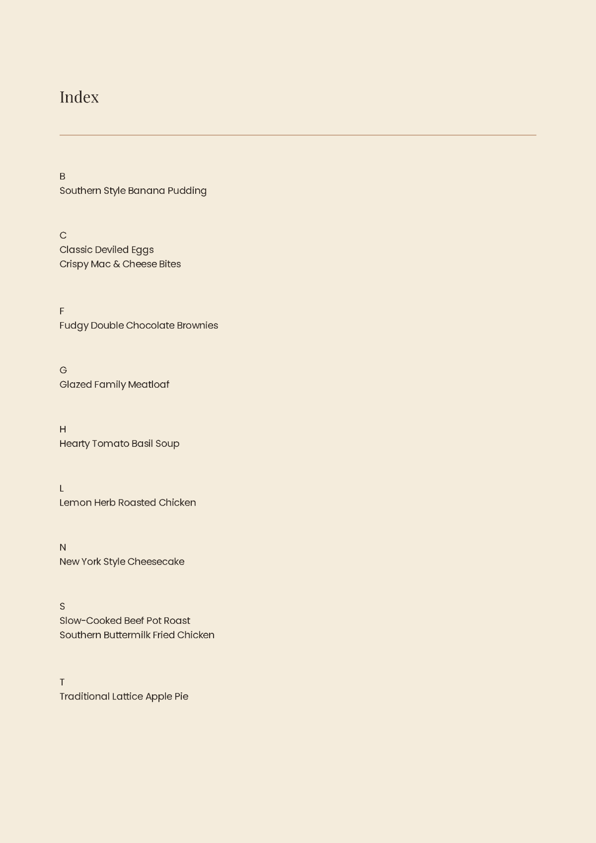 Free Traditional Cookbook Template to Edit Online