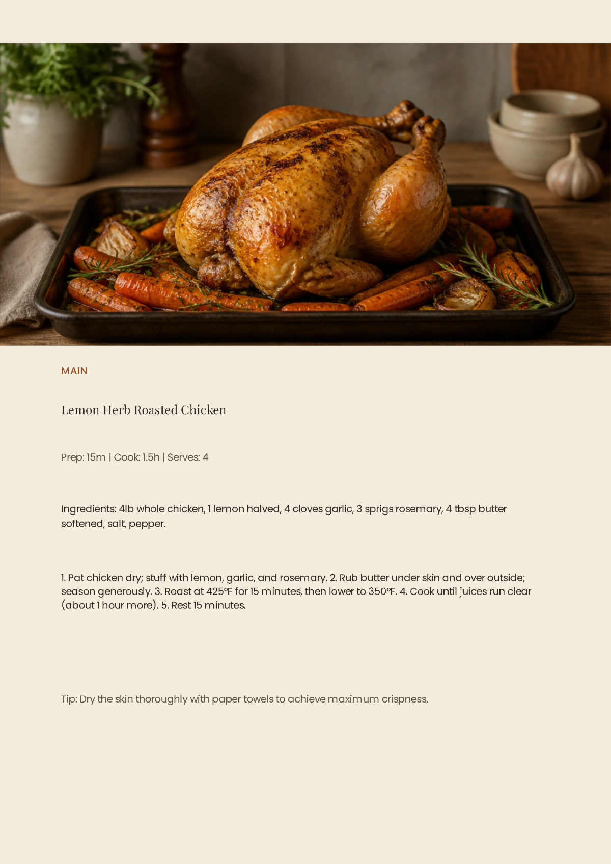 Free Traditional Cookbook Template to Edit Online