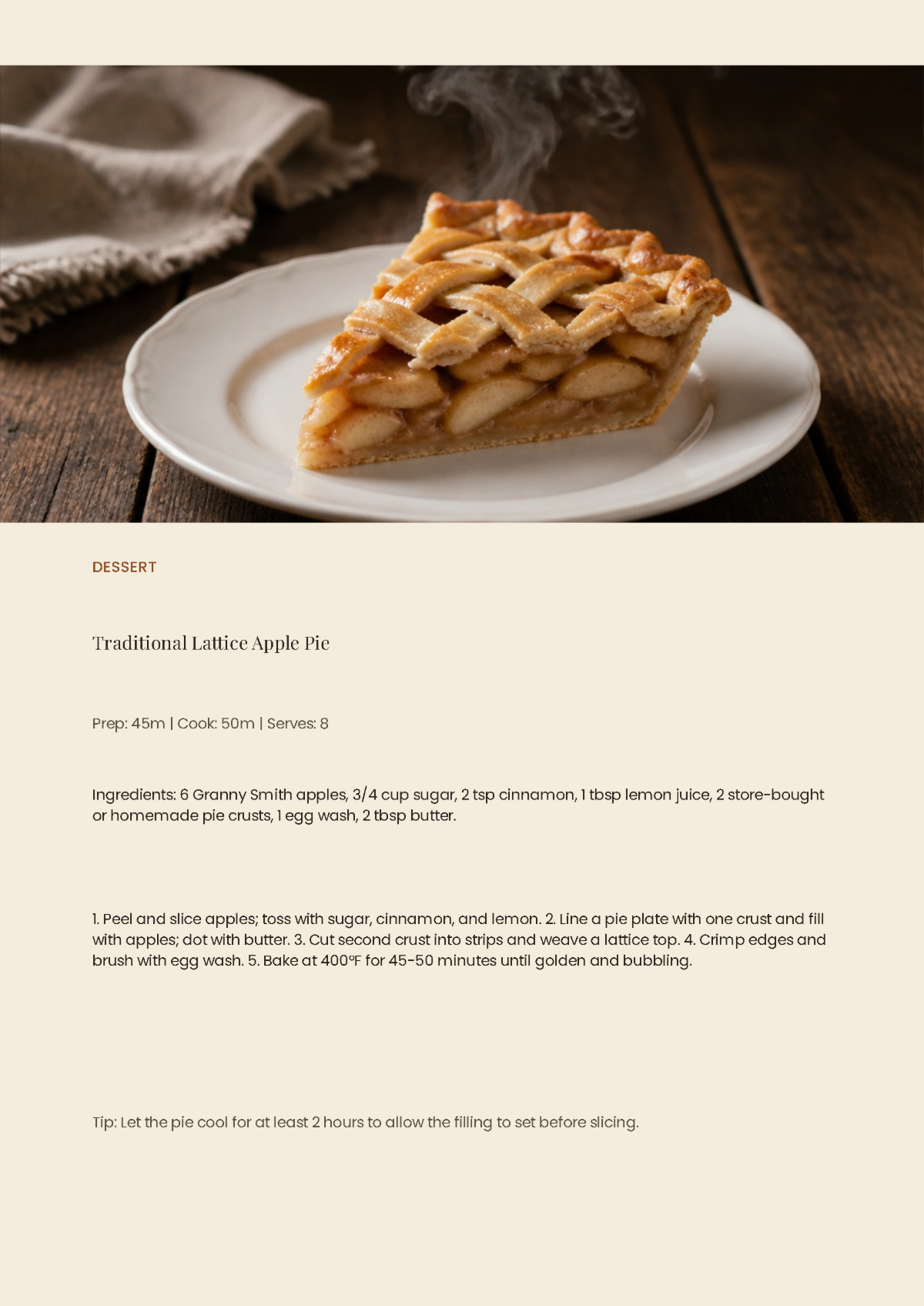 Free Traditional Cookbook Template to Edit Online
