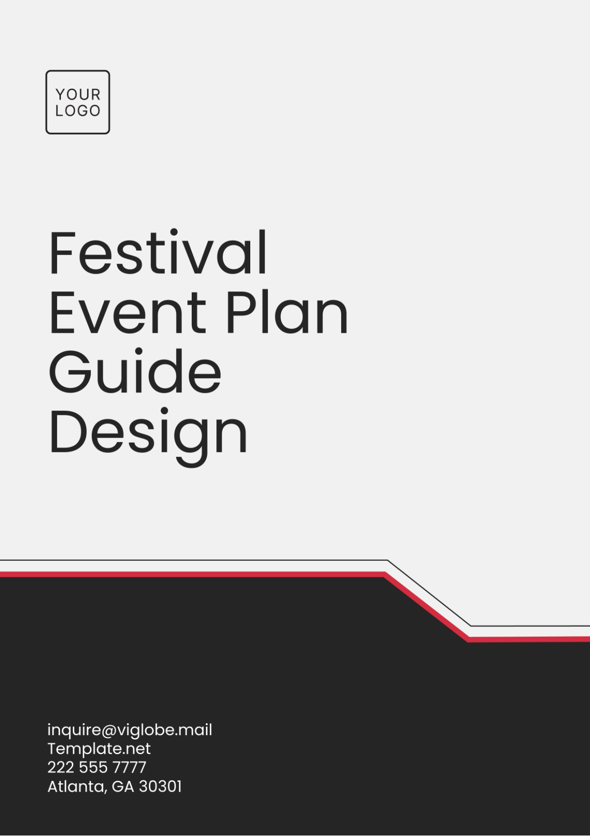 Festival Event Plan Guide Design Template