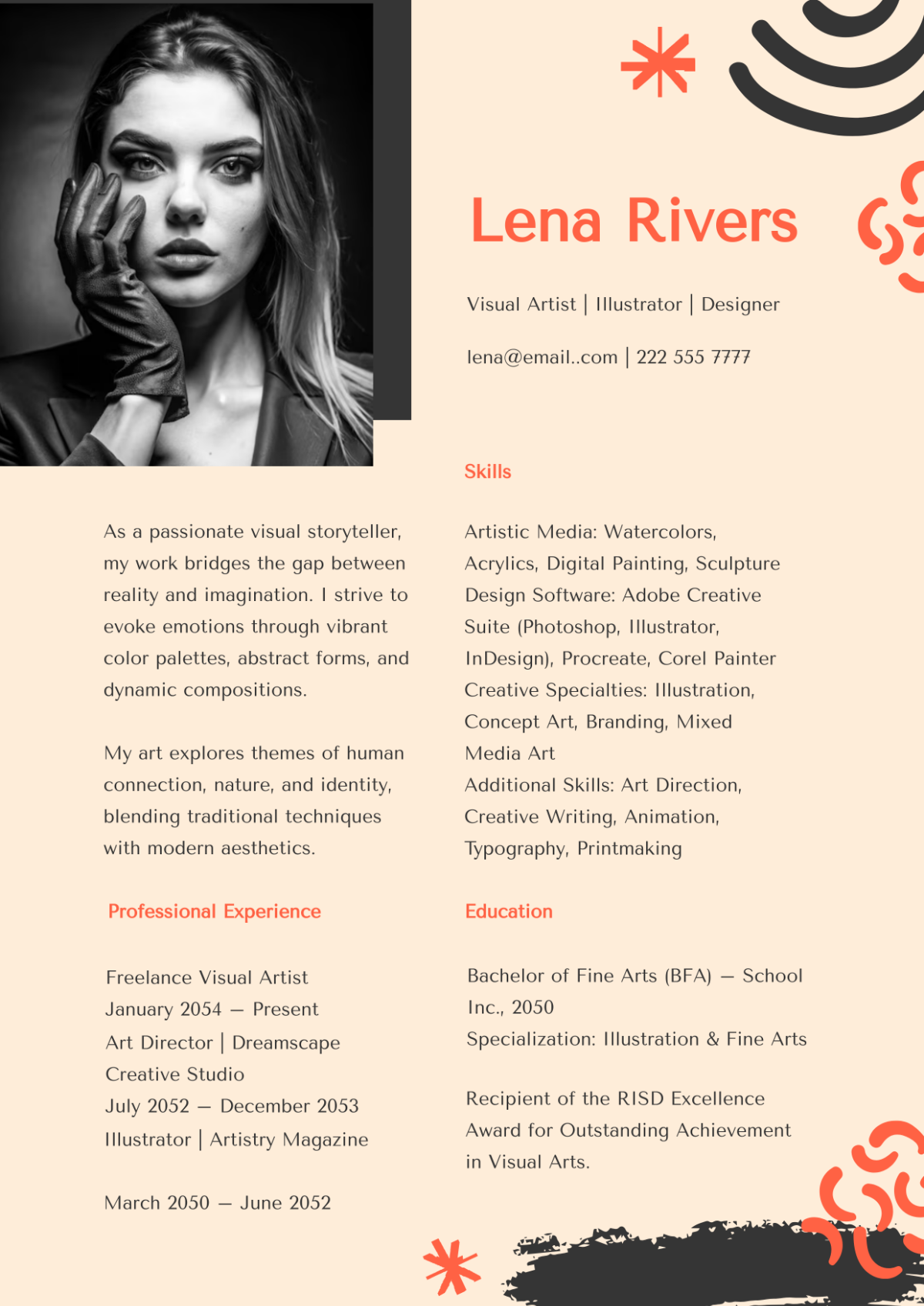 Creative Artist Resume