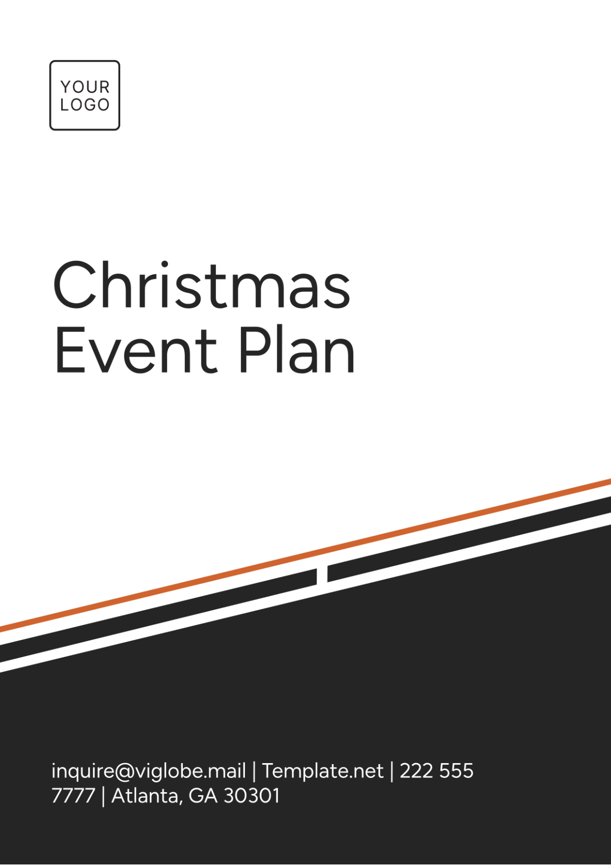 Christmas Event Plan Template