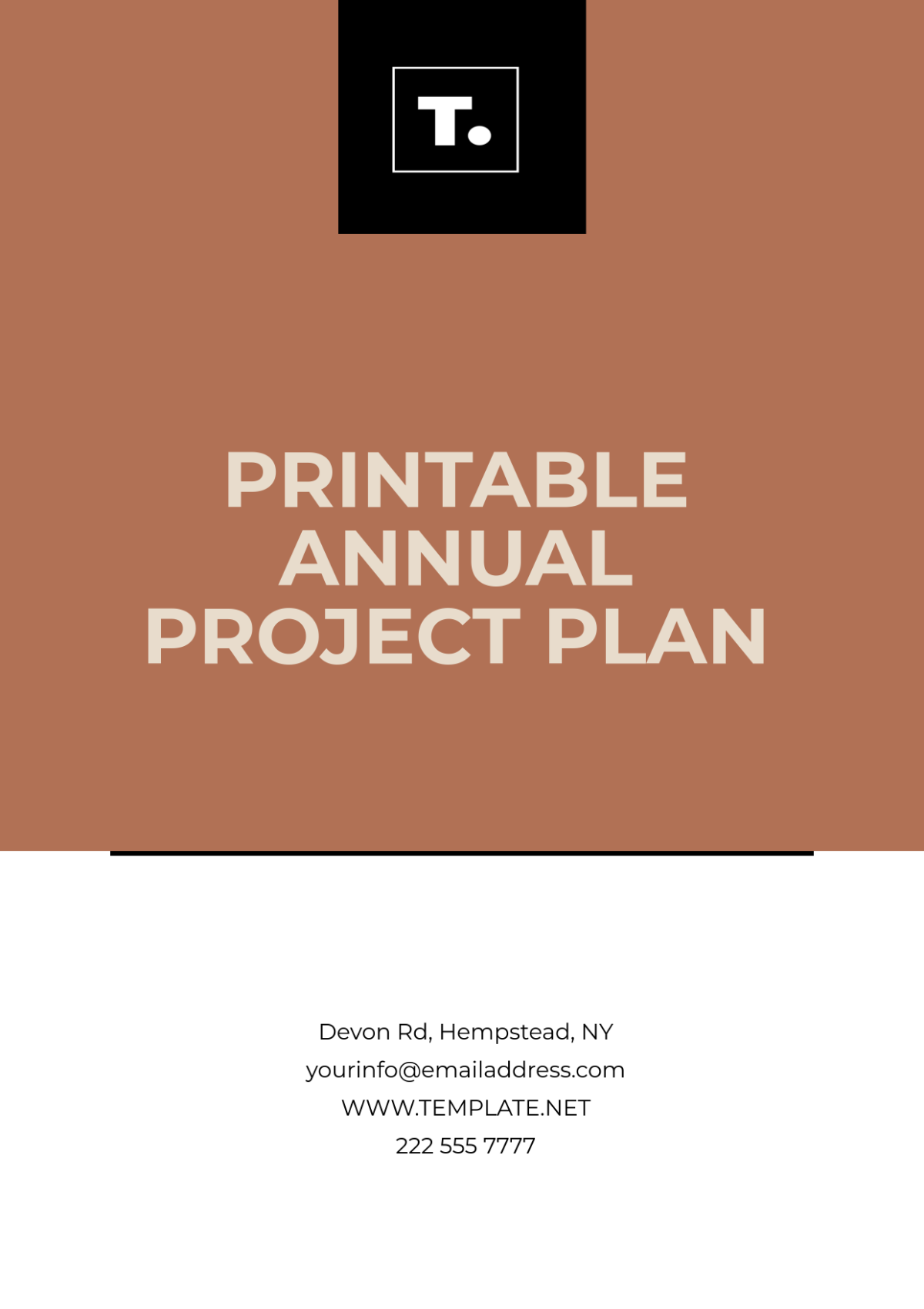 Printable Annual Project Plan Template