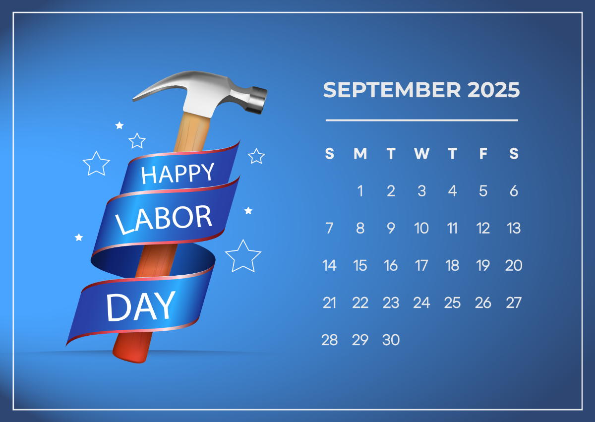 Free September 2025 Calendar Template