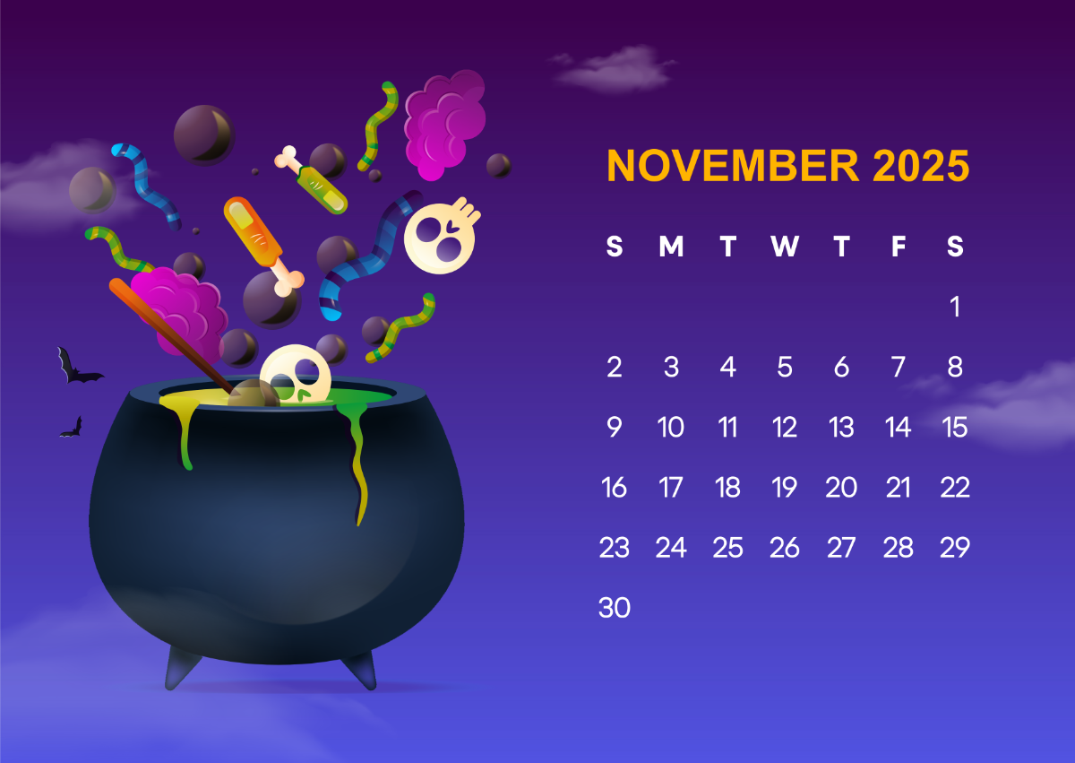 Free November 2025 Calendar Template