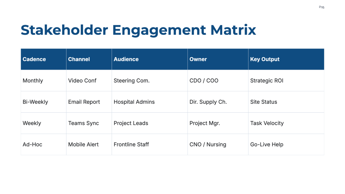 Free Healthcare Project Plan Template to Edit Online
