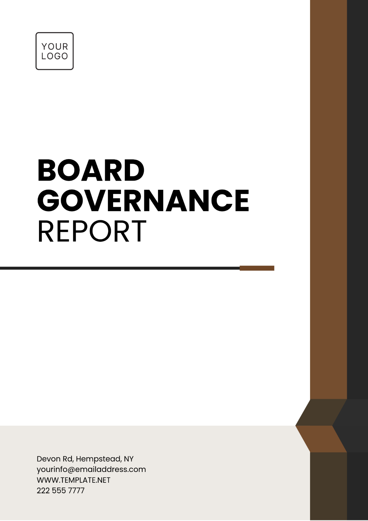 Board Governance Report Template - Edit Online & Download