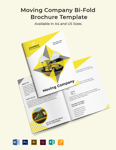 Moving Company BiFold Brochure Template