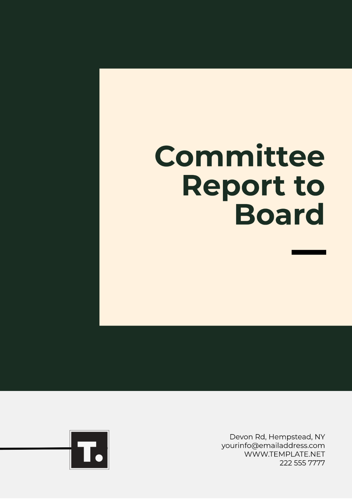 Committee Report to Board Template - Edit Online & Download