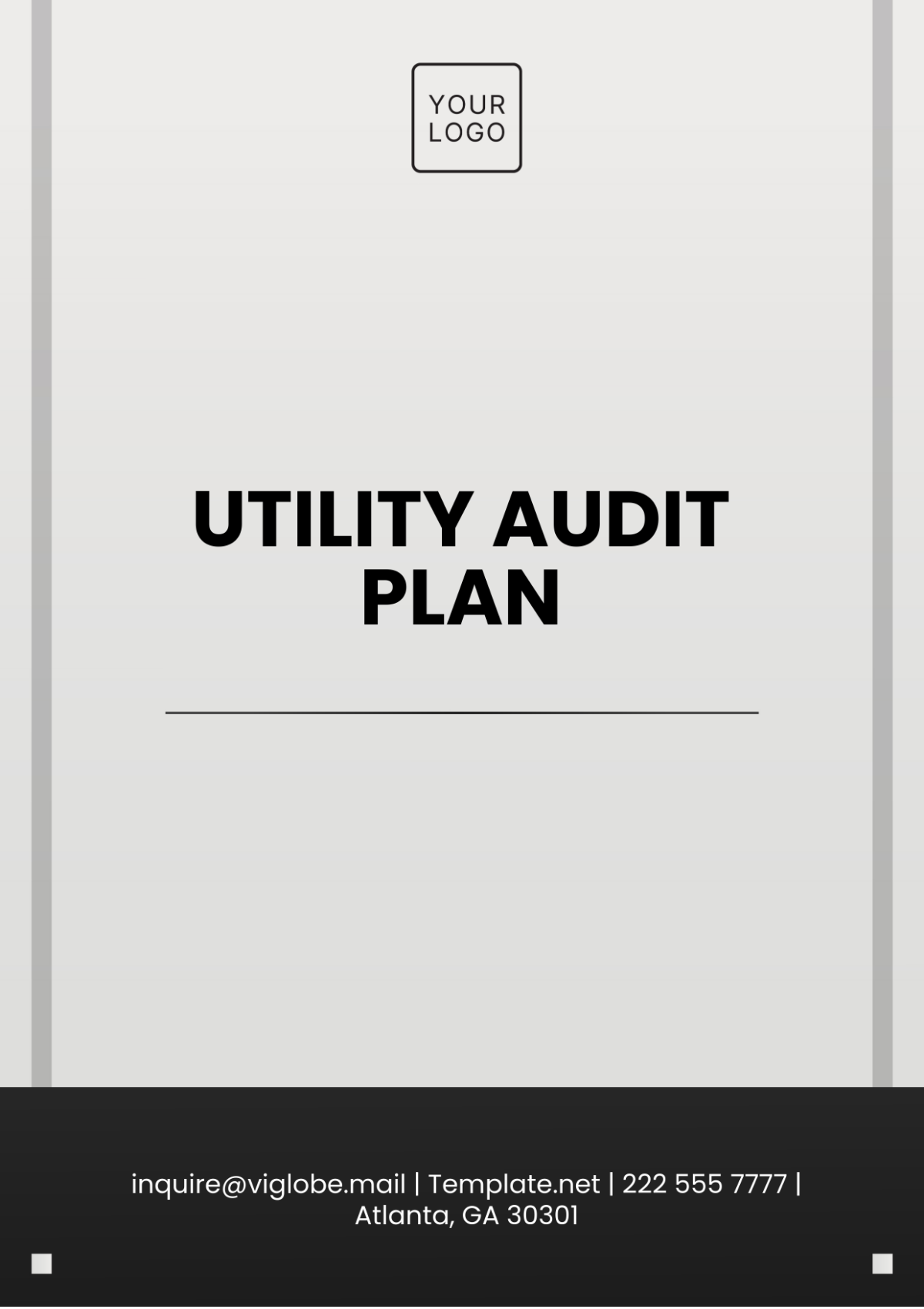 Utility Audit Plan Template - Edit Online & Download