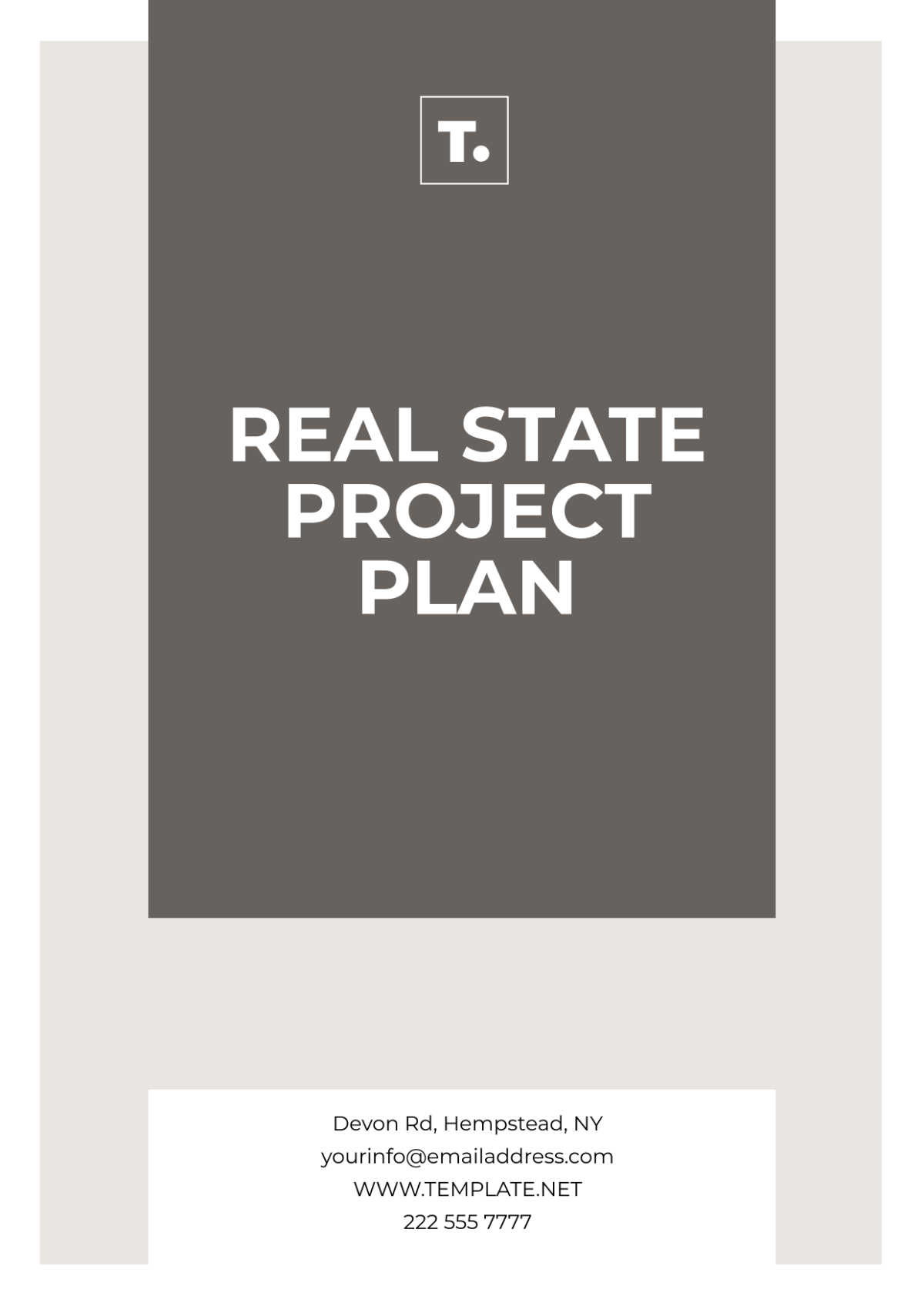 Real Estate Project Plan Template