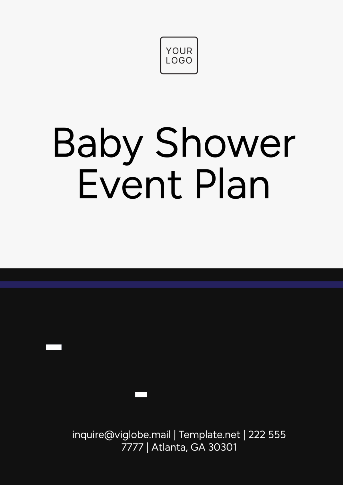 Baby Shower Event Plan Template - Edit Online & Download