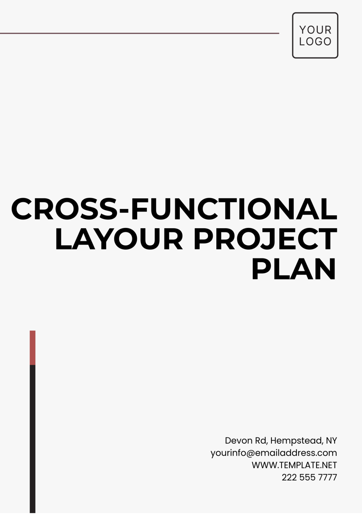 Cross-Functional Layout Project Plan Template - Edit Online & Download