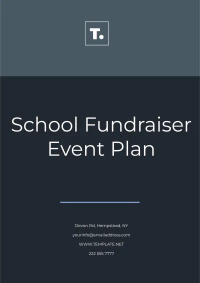 Free School Fundraiser Event Plan Template to Edit Online