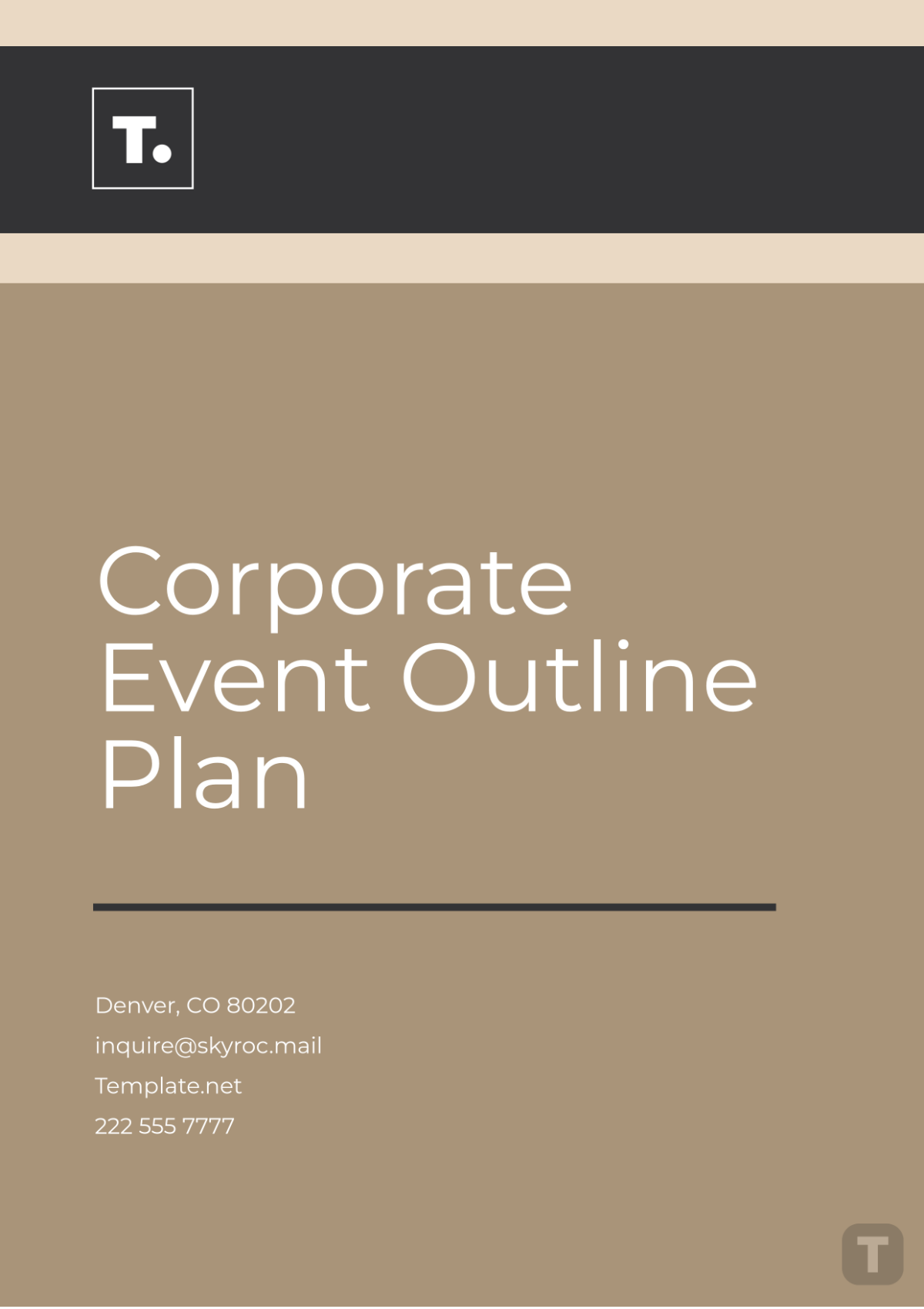 Corporate Event Outline Plan Template - Edit Online & Download