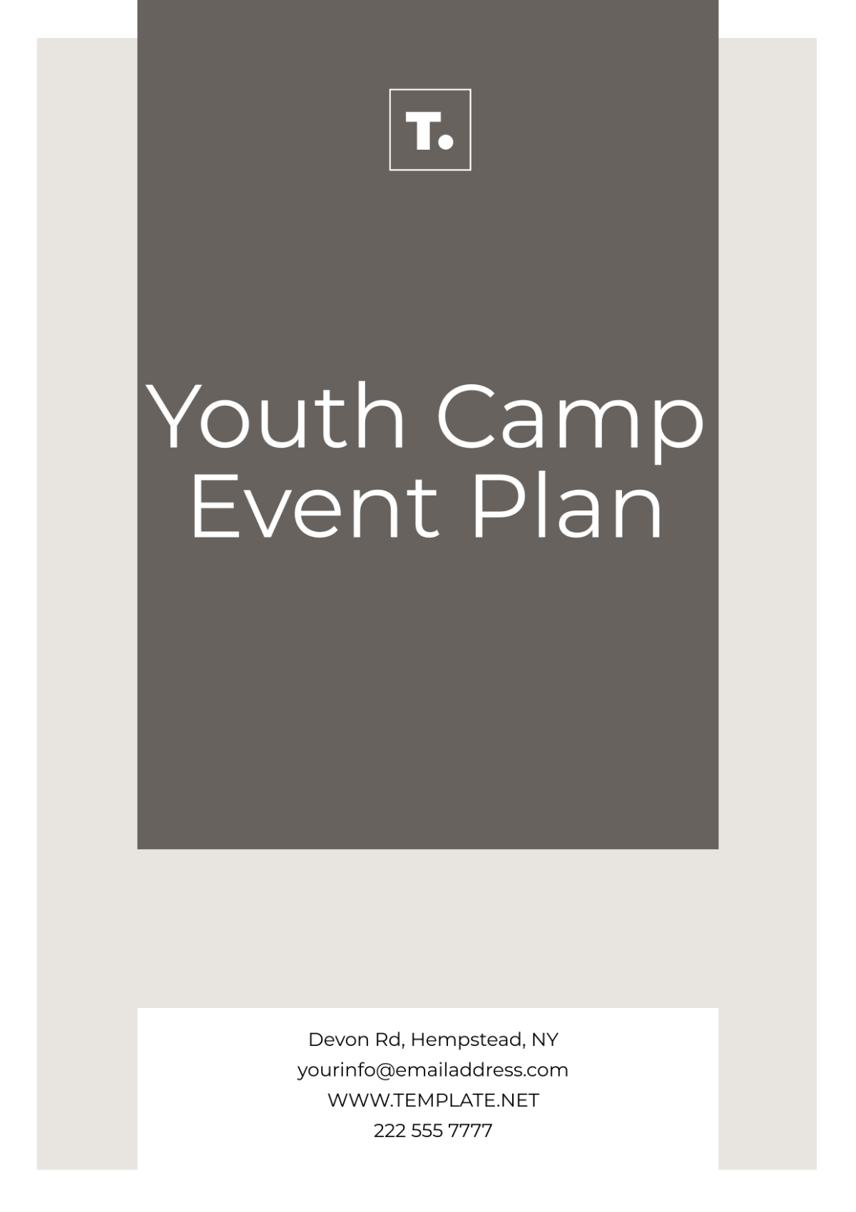 Youth Camp Event Plan Template - Edit Online & Download