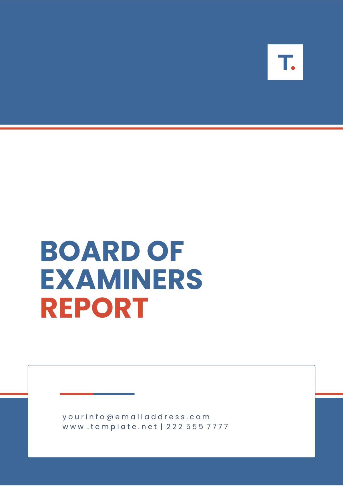 Board of Examiners Report Template - Edit Online & Download