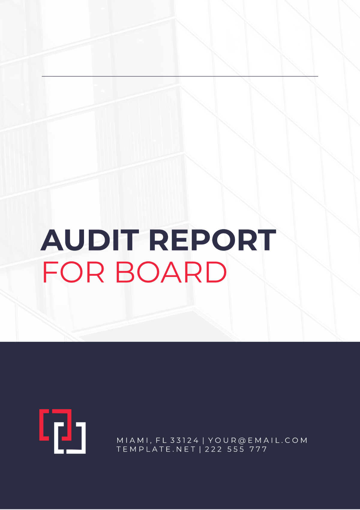 Audit Report for Board Template - Edit Online & Download