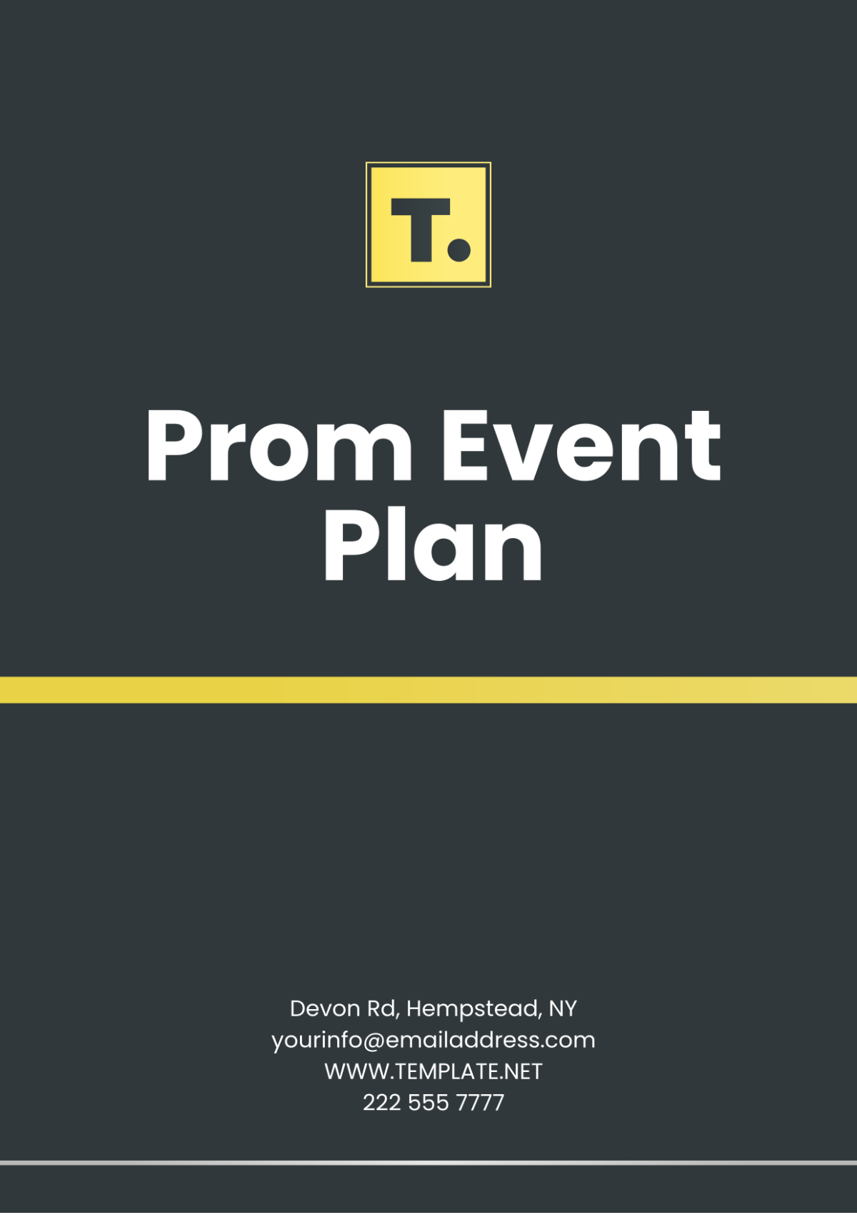 Prom Event Plan Template - Edit Online & Download