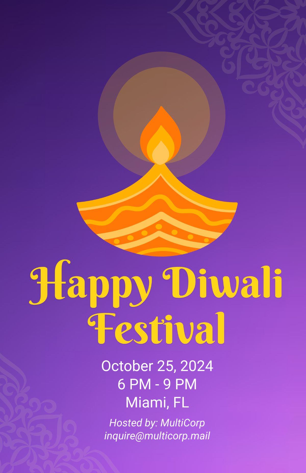 Happy Diwali Festival Template - Download | Template.net