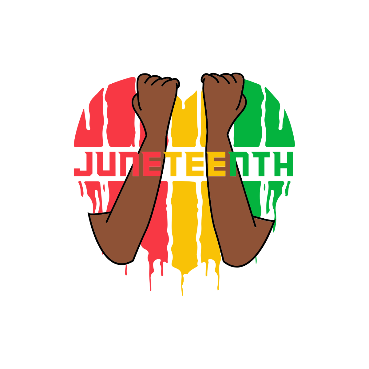 Juneteenth Emblem Clipart