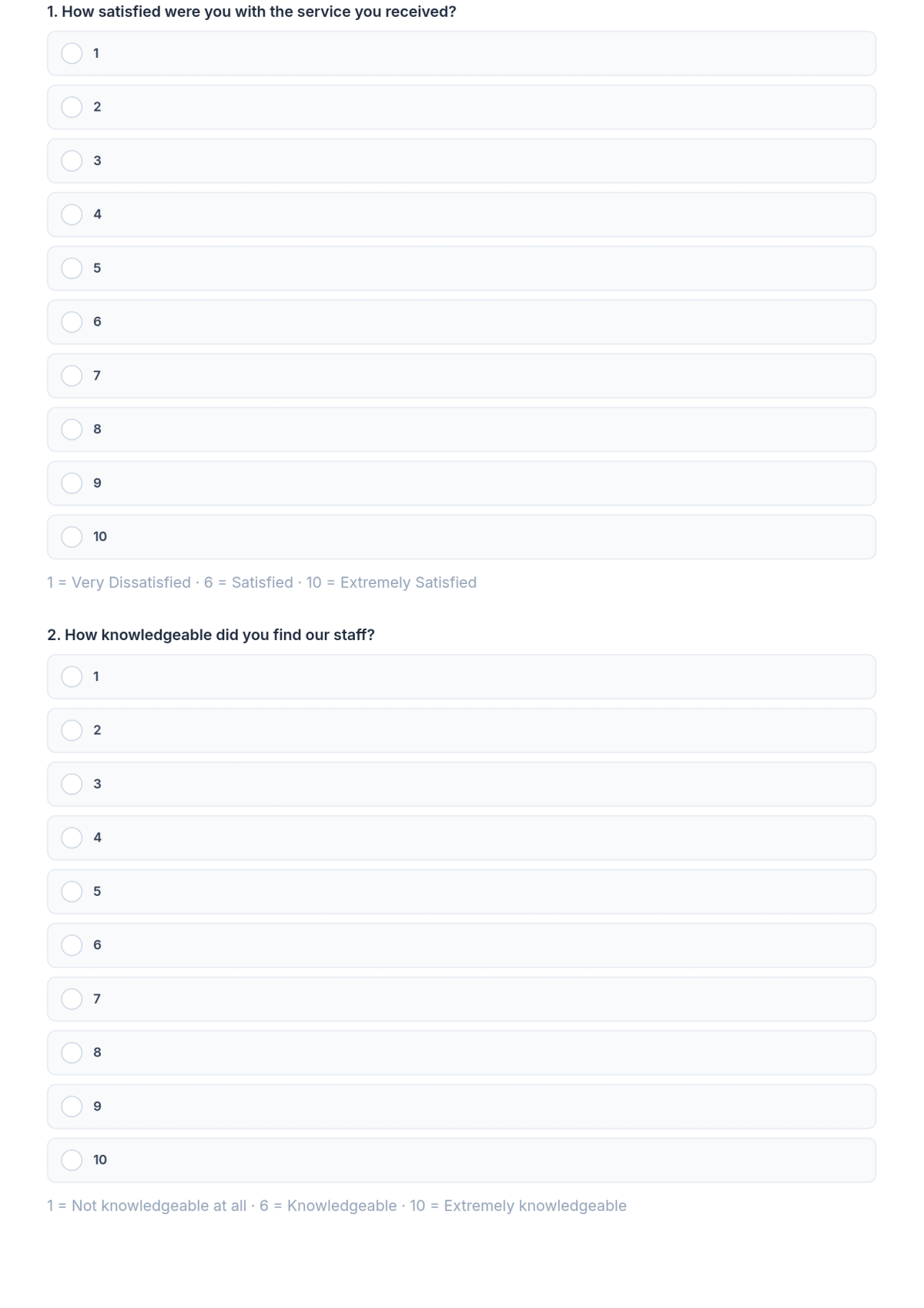 Free Customer Service Survey Template & AI Maker Free Customer Service Survey Template & AI Maker
