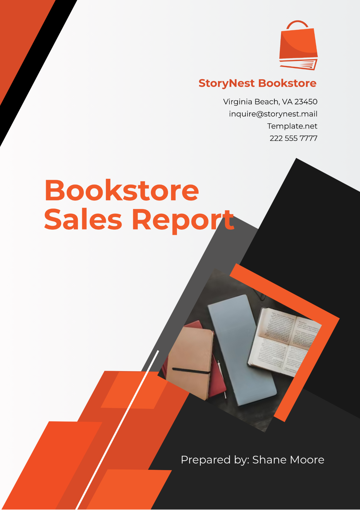 Free Bookstore Sales Report Template