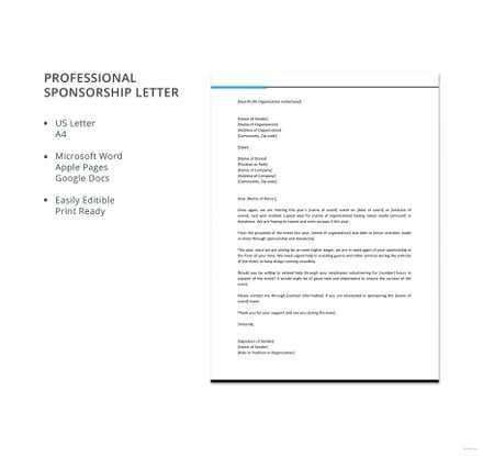 professional letter template