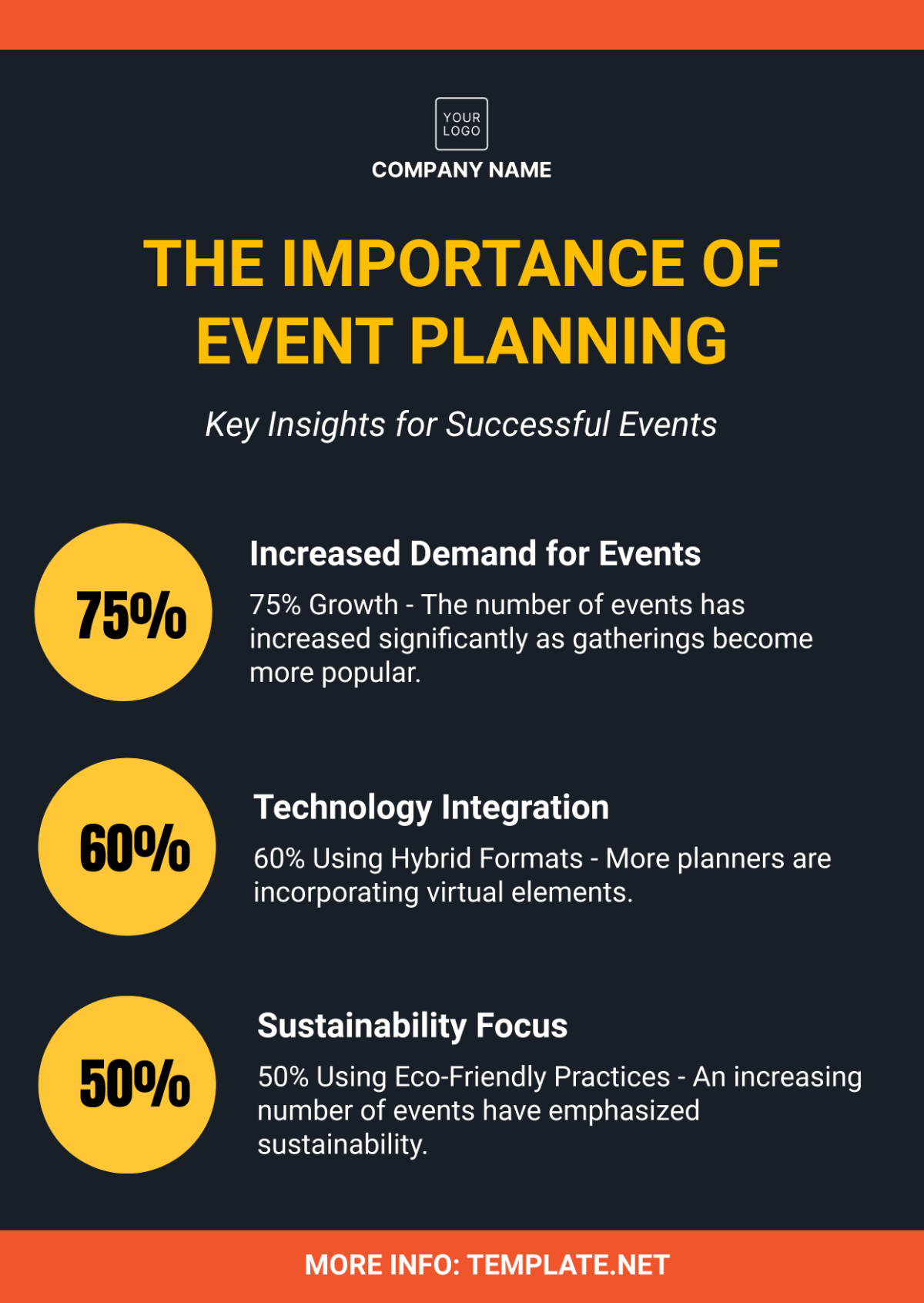 Free Event Planner Infographic Template