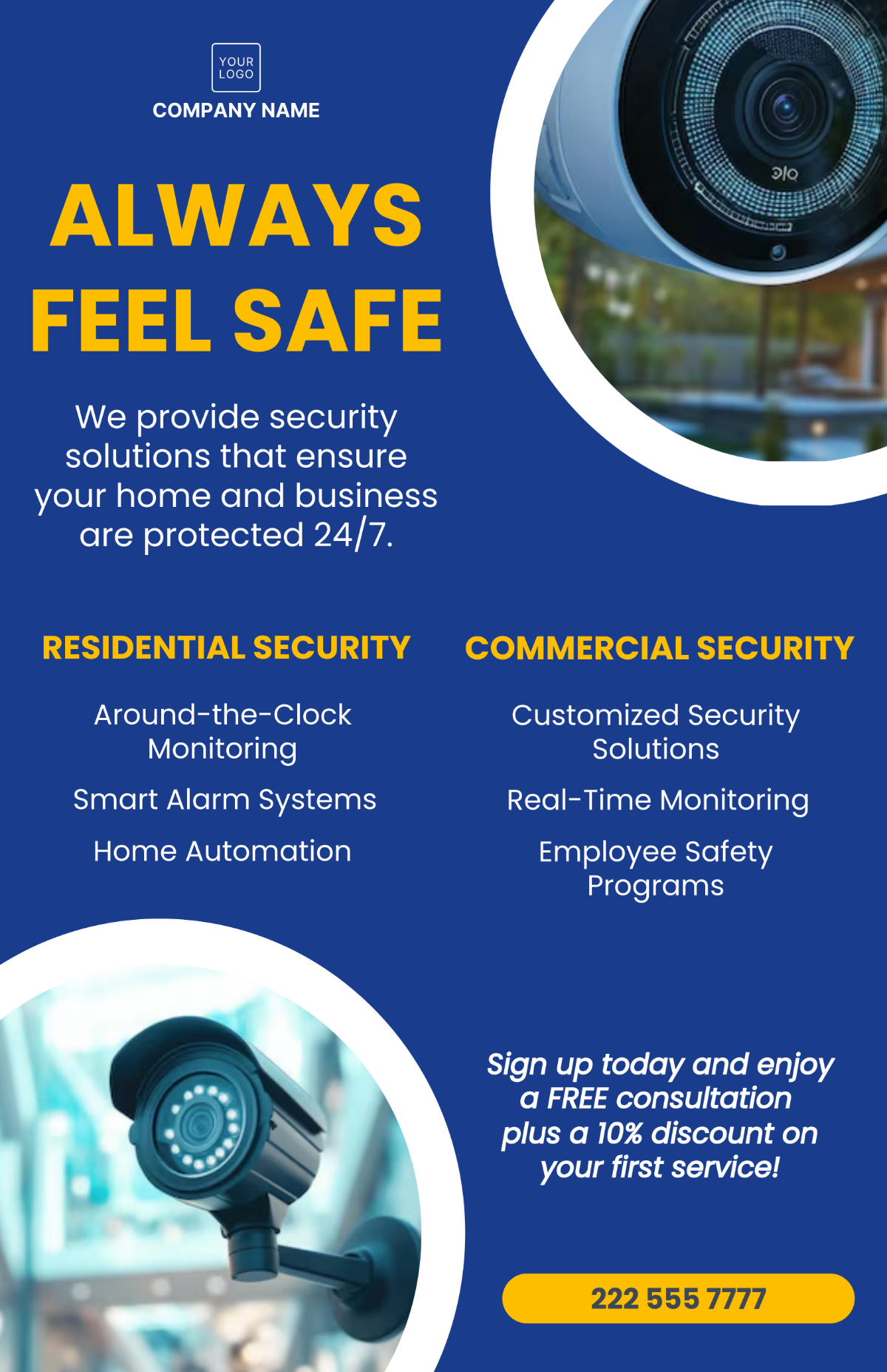 Security Service Poster Template - Edit Online & Download