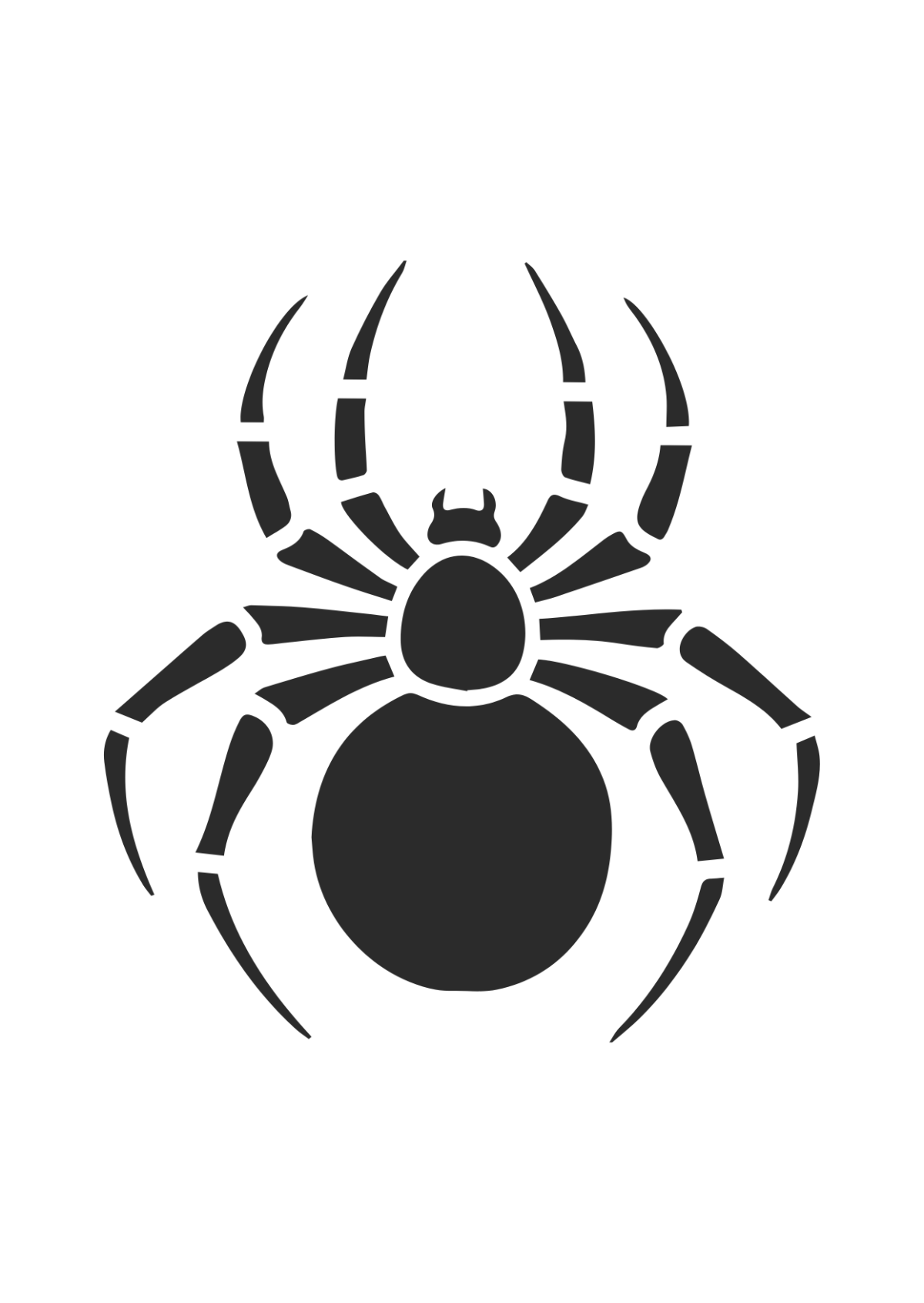 Halloween Spider Stencil Template - Edit Online & Download