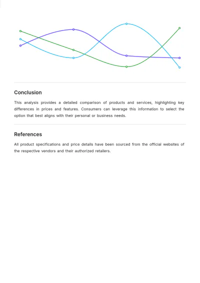 Free Retail Outline Price Comparison Template to Edit Online