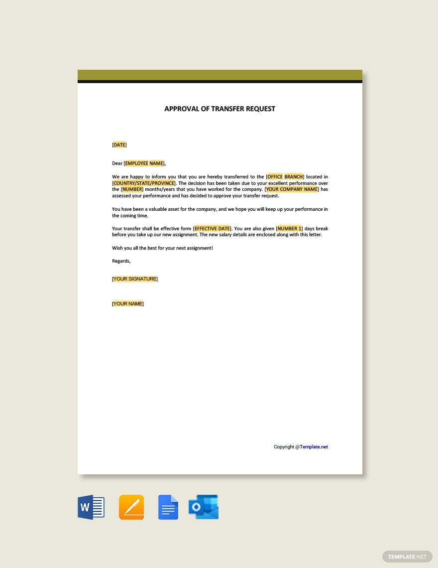 Free Letter of Request for Approval to Purchase Template Google Docs