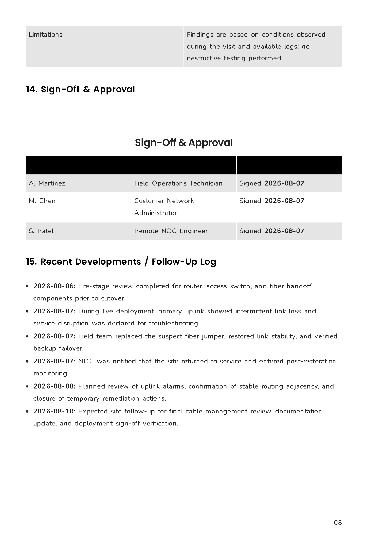 Free Field Report Template to Edit Online