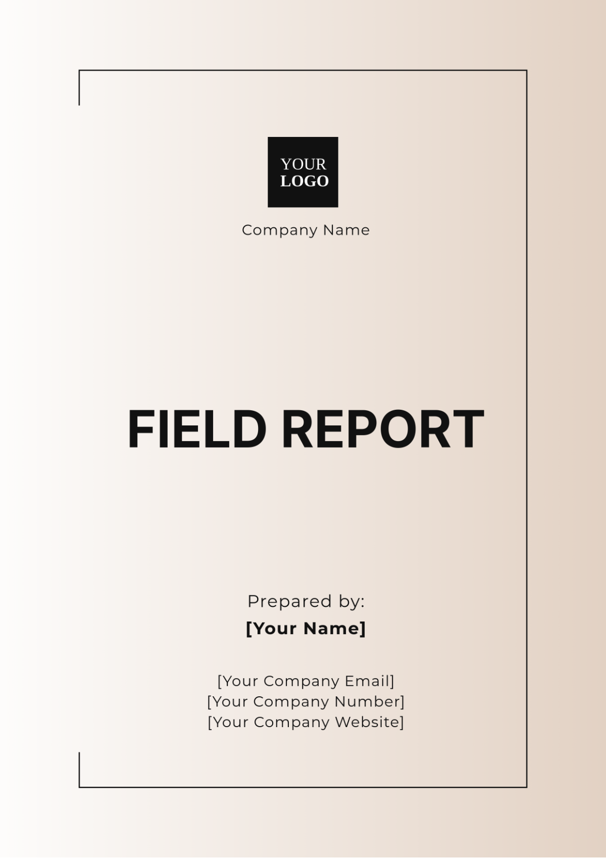 Field Report Template - Edit Online & Download