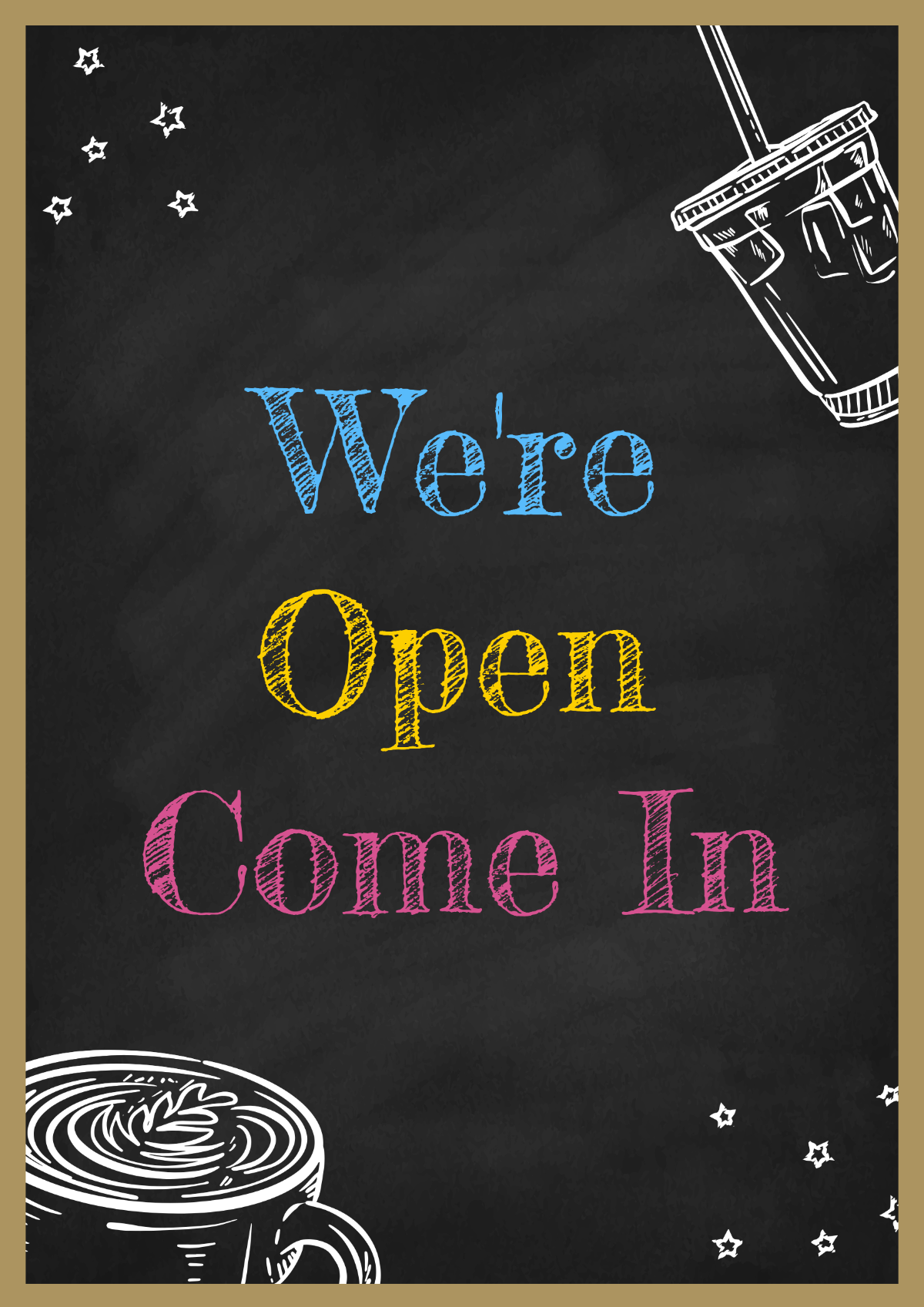 Free Chalkboard Sign Design Template to Edit Online