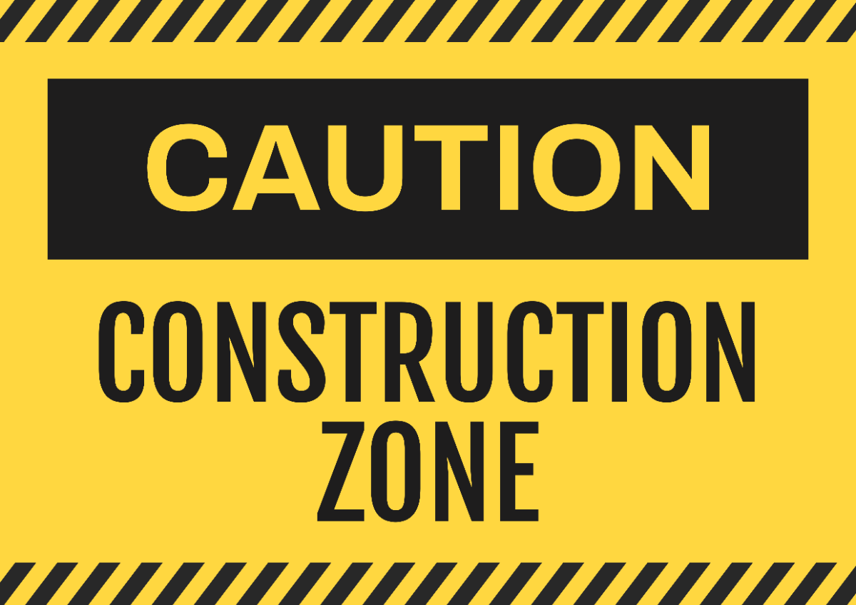 Construction Sign Template - Edit Online & Download