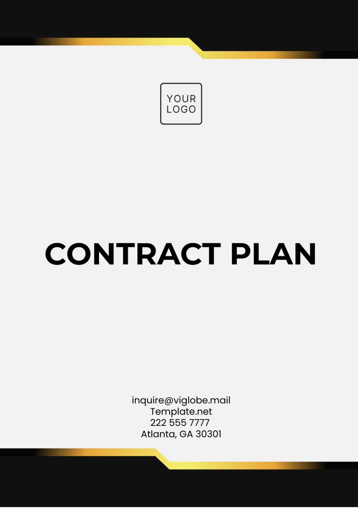 Contract Plan Template - Edit Online & Download