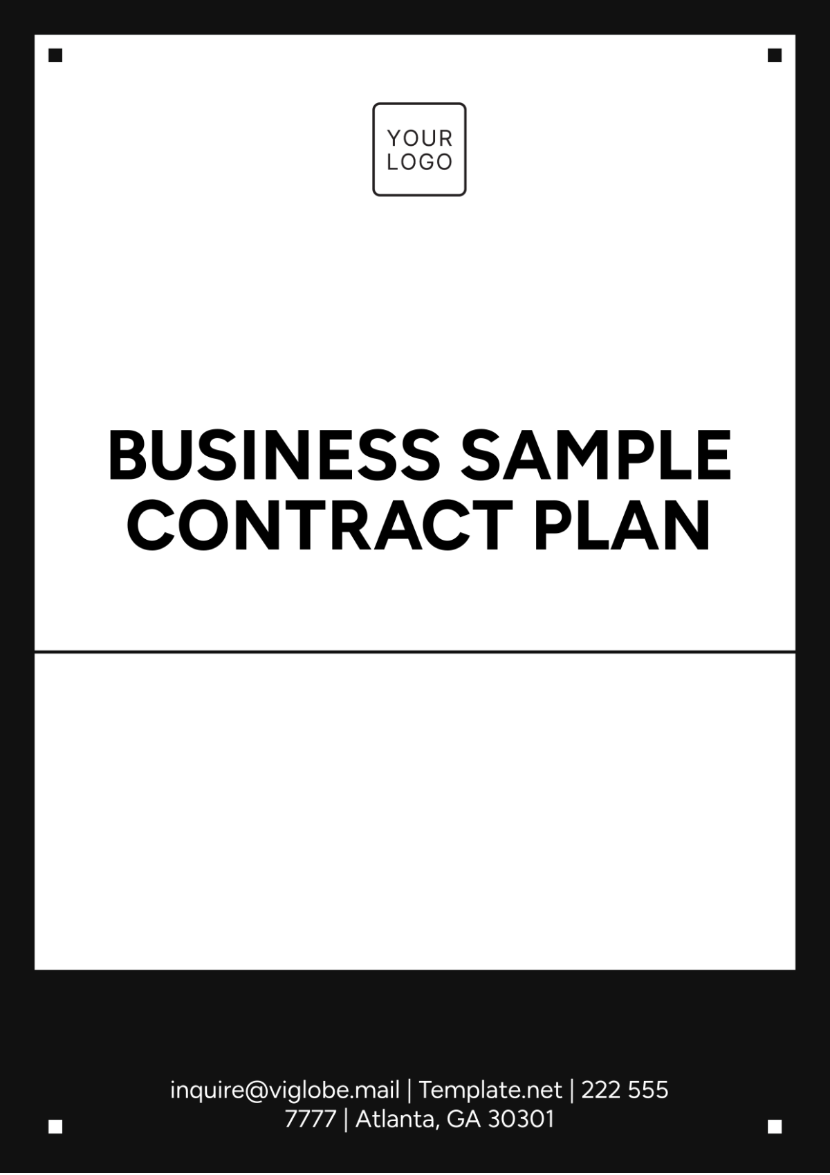 Business Sample Contract Plan Template - Edit Online & Download